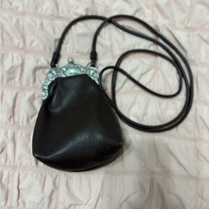 Brighton Black Mini Bag with Ornate Frame